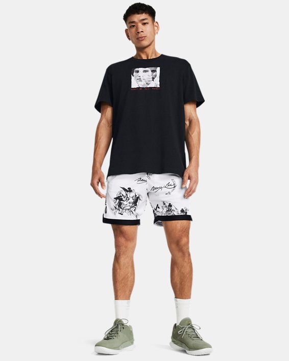 Men's Curry x Bruce Lee T-Shirt, Black, pdpMainDesktop image number 2